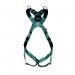 MSA V-Form Full Body Back Chest Shoulder D-Ring Bayonet Safety Harness Green XS MSA10206045 MSA18943