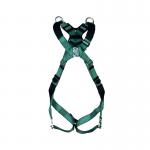 MSA V-Form Full Body Back Chest Shoulder D-Ring Bayonet Safety Harness Green Standard MSA18944