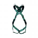 MSA V-Form Full Body Back Chest Shoulder D-Ring Bayonet Safety Harness Green XL MSA18945