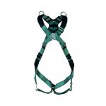 MSA V-Form Full Body Back Chest Shoulder D-Ring Bayonet Safety Harness Green XL MSA10206047 MSA18945