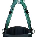 MSA V-Form Full Body Back Chest Hip D-Ring Qwik-Fit Safety Harness with Waistbelt MSA18947