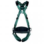 MSA V-Form Full Body Back Chest Hip D-Ring Qwik-Fit Safety Harness with Waistbelt Grn MSA10206049 MSA18947