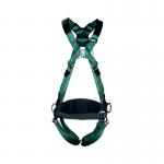 MSA V-Form Full Body Back Chest Hip D-Ring Qwik-Fit Safety Harness with Waistbelt Green XL MSA18948