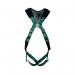 MSA V-Form+ Full Body Back Chest D-Ring Bayonet Safety Harness Green XL MSA10206053 MSA18951