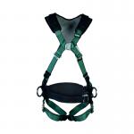 MSA XL V-Form + Back/Chest/Hip D-Ring Bayonet Harness W/W Belt Green Standard MSA18953