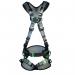 MSA V-Fit Back Chest Hip D-Ring Bayonet Safety Harness with Waistbelt Black XS MSA19218