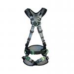 MSA V-Fit Back Chest Hip D-Ring Bayonet Safety Harness with Waistbelt Black L MSA19219