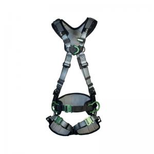 MSA V-Fit Back Chest Hip D-Ring Bayonet Safety Harness with Waistbelt