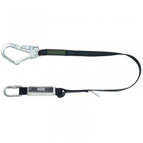 V-Series MSA 1.5m Energy Absorbing Webbing Lanyard Chrome MSA10185611 MSA37546