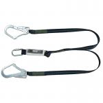 MSA 1.5m Webbing Twin Leg Lanyard Chrome MSA37547