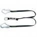 MSA 1.5m Webbing Twin Leg Lanyard Chrome MSA37547