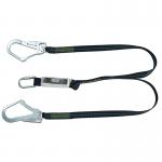 MSA 1.5m Webbing Twin Leg Lanyard Chrome MSA10185612 MSA37547