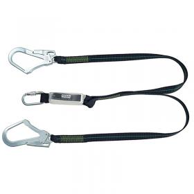 MSA 1.5m Webbing Twin Leg Lanyard Chrome MSA10185612 MSA37547