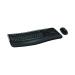 Microsoft Wireless Comfort 5050 Desktop Keyboard and Mouse Set Black PP4-00006