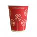 MyCafe Vending Cups Red Swirl 9oz (Pack of 1000) MYC10296 MYC10296