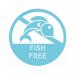 MyCafe Food Label Fish Free 25mm Removable (Pack of 1000) MYC10622 MYC10622