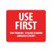 MyCafe Food Label Use First 25x25mm Removable (Pack of 1000) MYC10626 MYC10626