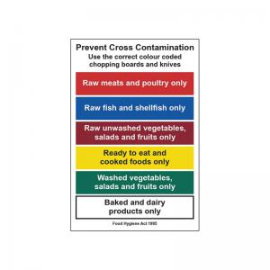 MyCafe Prevent Cross Contam Sign 1.2mm PP 200x300 MYC10675 MYC10675