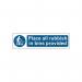 MyCafe Place All Rubbish Bins Sign Self Adhesive PP 200x50 MYC10681 MYC10681