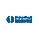 MyCafe Steaming Oven Sign 1.2mm PP 300x100 MYC10685 MYC10685