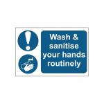 MyCafe Wash and Sanitise Hands Sign PP 300x200 MYC10689 MYC10689