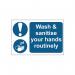 MyCafe Wash and Sanitise Hands Sign PP 300x200 MYC10689 MYC10689