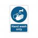MyCafe Hand Wash Only Sign Self Adhesive PP 200x300 MYC10692 MYC10692