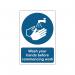 MyCafe Wash Hands Before Commencing Sign PP 200x300 MYC10693 MYC10693