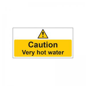 MyCafe Very Hot Water Sign Self Adhesive Vnl 200x100 MYC10698 MYC10698
