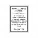 MyCafe Food Allergy Sign Self Adhesive Vnl 148x210 MYC10702 MYC10702