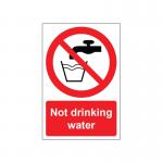 MyCafe Not Drinking Water Sign Self Adhesive Vnl 100x150 MYC10705 MYC10705