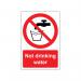 MyCafe Not Drinking Water Sign Self Adhesive Vnl 100x150 MYC10705 MYC10705