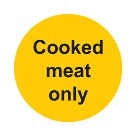 MyCafe Cooked Meat Sign Self Adhesive Vnl 100x100 MYC10707 MYC10707