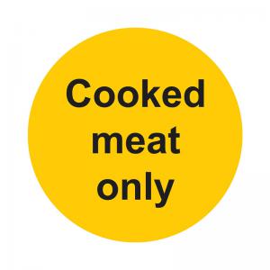 MyCafe Cooked Meat Sign Self Adhesive Vnl 100x100 MYC10707 MYC10707