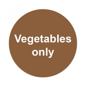 MyCafe Vegetables Only Sign Self Adhesive Vnl 100x100 MYC10708 MYC10708
