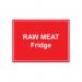 MyCafe Raw Meat Fridge Sign Self Adhesive Vnl 150x200 MYC10709 MYC10709
