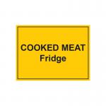 MyCafe Cooked Meat Fridge Sign Self Adhesive Vnl 150x200 MYC10711 MYC10711