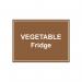 MyCafe Vegetable Fridge Sign Self Adhesive Vnl 150x200 MYC10712 MYC10712