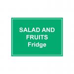 MyCafe Salad and Fruits Fridge Sign Self Adhesive Vnl 150x200 MYC10713 MYC10713