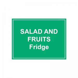 MyCafe Salad and Fruits Fridge Sign Self Adhesive Vnl 150x200 MYC10713