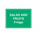MyCafe Salad and Fruits Fridge Sign Self Adhesive Vnl 150x200 MYC10713 MYC10713