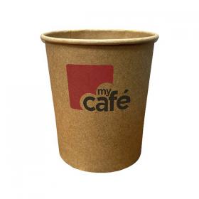 Mycafe Kraft 8oz Single Wall Hot Cups (Pack of 50) MYC12081 MYC12081