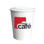 MyCafe 8oz Single Wall Hot Cups (Pack of 50) HVSWPA08V MYC77614