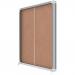 Nobo Internal Glazed Case Cork Sliding Door 18 x A4 1902575 NB06374