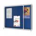 Nobo Premium Plus Felt Lockable Notice Board 8xA4 1902565 NB06380