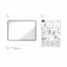 Nobo Premium Plus Magnetic Lockable Notice Board 8xA4 1902559 NB06390