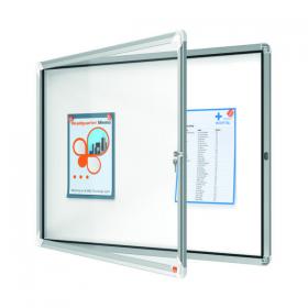 Nobo Premium Plus Magnetic Lockable Notice Board 8xA4 1902559 NB06390