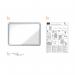 Nobo Premium Plus Magnetic Lockable Notice Board 4xA4 1902557 NB06392