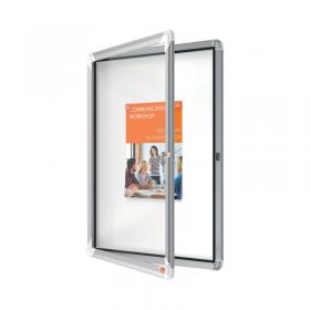 Nobo Premium Plus Outdoor Magnetic Lockable Notice Board 494x667x45mm 4xA4 1902577 NB06403