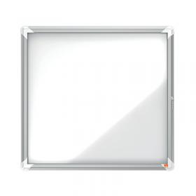 Nobo Premium Plus Outdoor Magnetic Lockable Notice Board 708x667x43mm 6xA4 1902578 NB06404